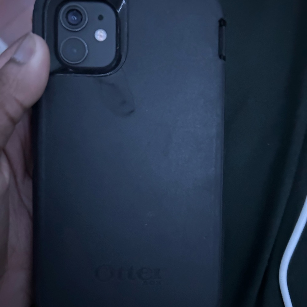 OtterBox Black Protective Phone Case and the iphone 12